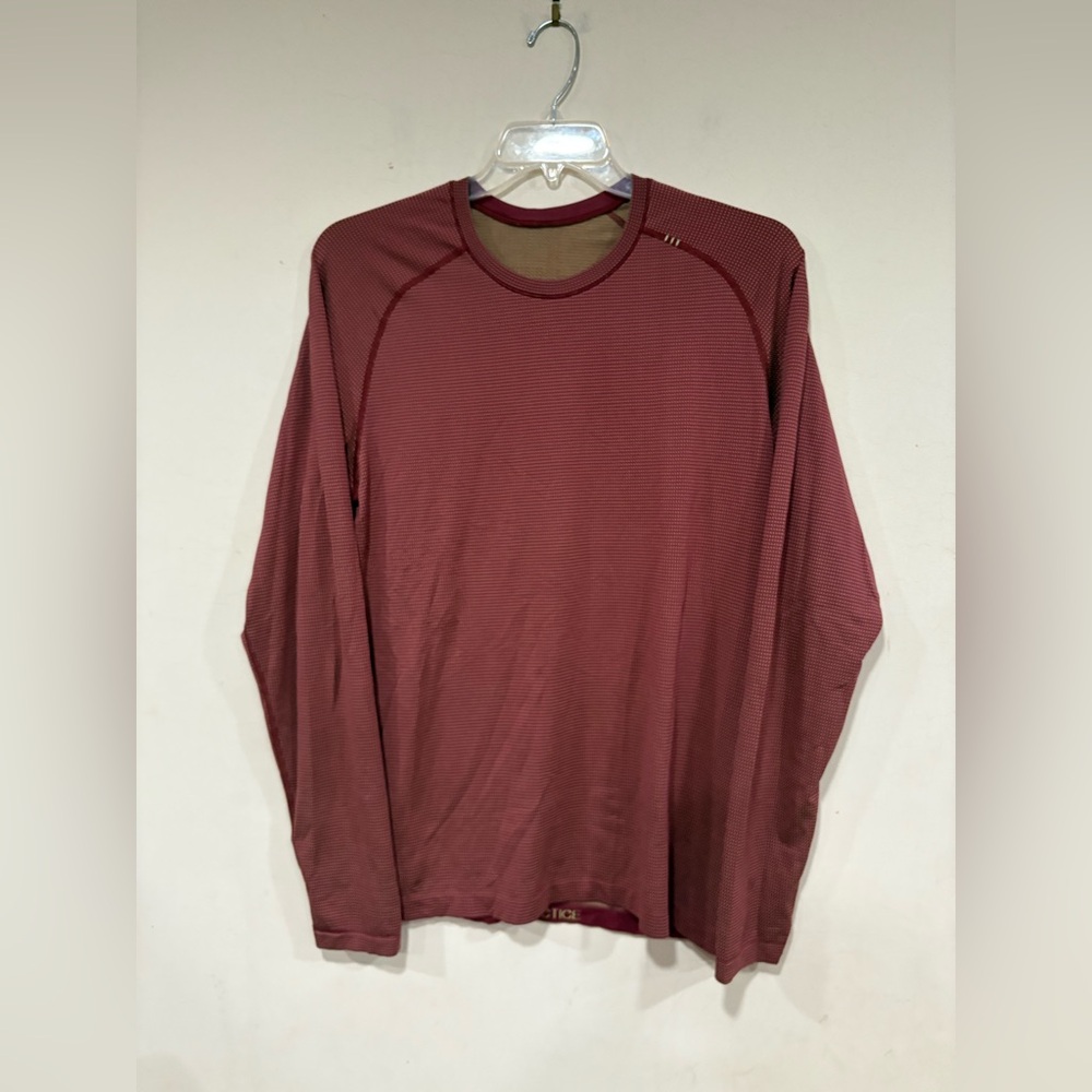 Lululemon Mens Large Metal Vent Tech 2.0 Long Sleeve Mulled Wine Performance